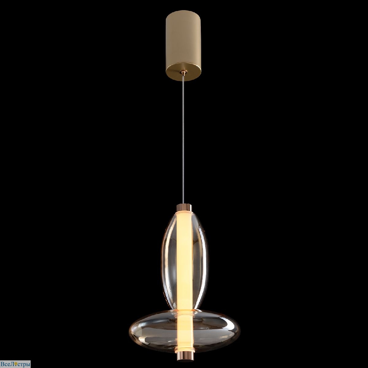 подвесной светильник crystal lux quasar sp7w led amber