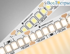 Светодиодная лента Ambrella Light LED Strip 24В 2835 20Вт/м 3000K 5м IP20 GS3401