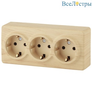 Розетка 3х2P+E Schuko со шторками ЭРА Эксперт 11-2209-11 Б0020705