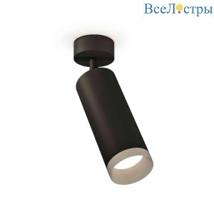Комплект накладного светильника Ambrella light Techno Spot XM6343004 SBK/MCH черный песок/хром матовый (A2210, C6343, N6133)