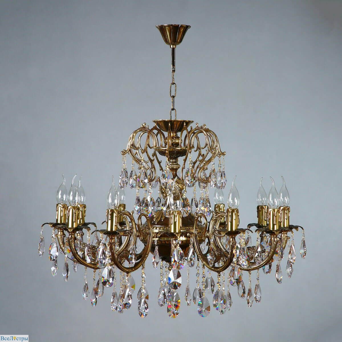 подвесная люстра ambiente alicante 8888/12 pb tear drop