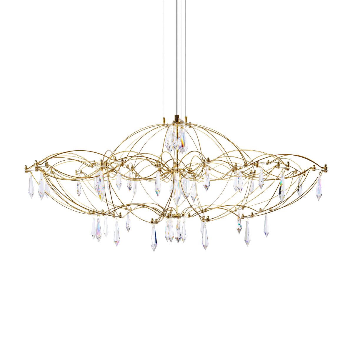 подвесная люстра loft it mira 10586/900 gold asfour
