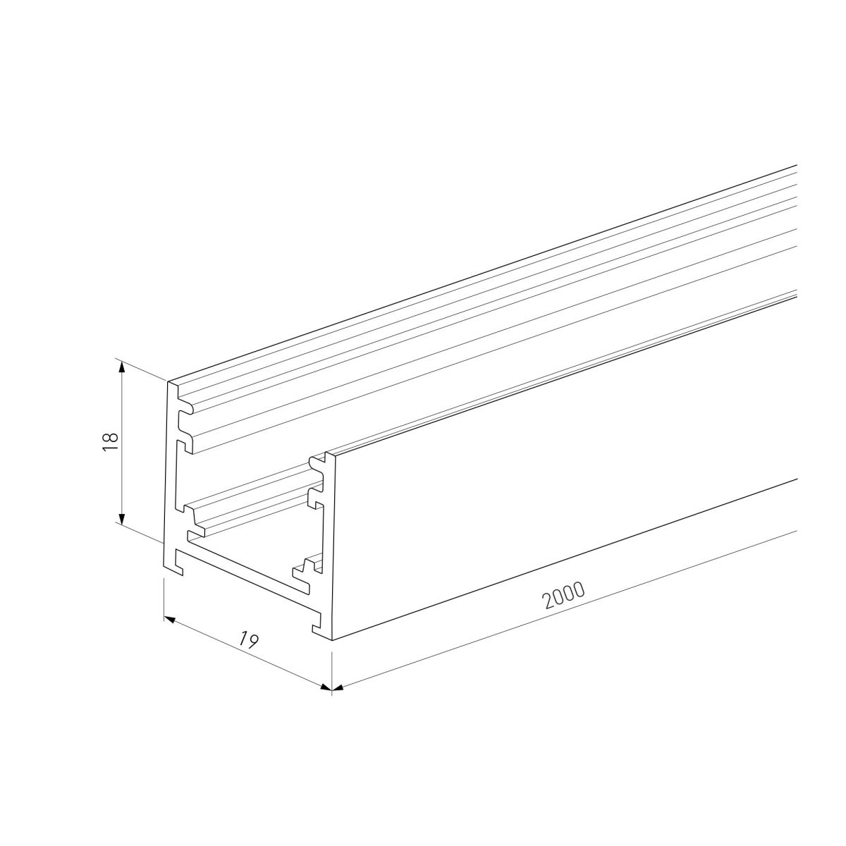шинопровод магнитный накладной elektrostandard titan line 85227/00 4690389219092 a072147