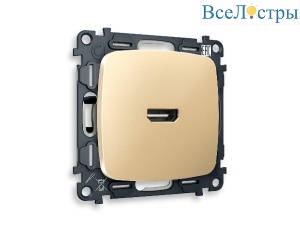 Комплект механизма розетки HDMI 2.0 40V/500mA 2.0GHz 5-18Gbit/s Ambrella Volt Omega MO614010