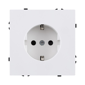 Розетка штепсельная SCHUKO 16A/250 В, белый матовый Kollinger Eclipse EC-014WH