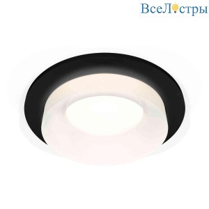Комплект встраиваемого светильника Ambrella light Techno Spot XC7622044 SBK/FR черный песок/белый матовый (C7622, N7165)