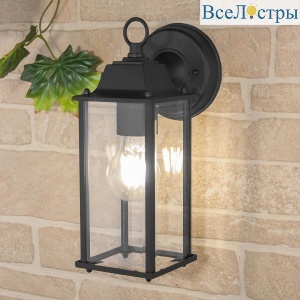 Уличный настенный cветильник Elektrostandard 1008D Brick черный 4690389106743
