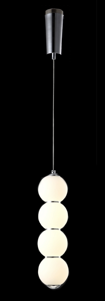подвесной светильник crystal lux desi desi sp4 chrome/white