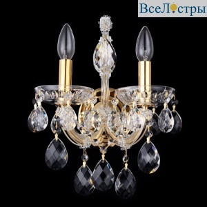 Бра Crystal Lux ISABEL ISABEL AP2 GOLD/TRANSPARENT