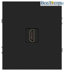 Розетка Эра Arktik 16-3114-05 HDMI антрацит Б0070508