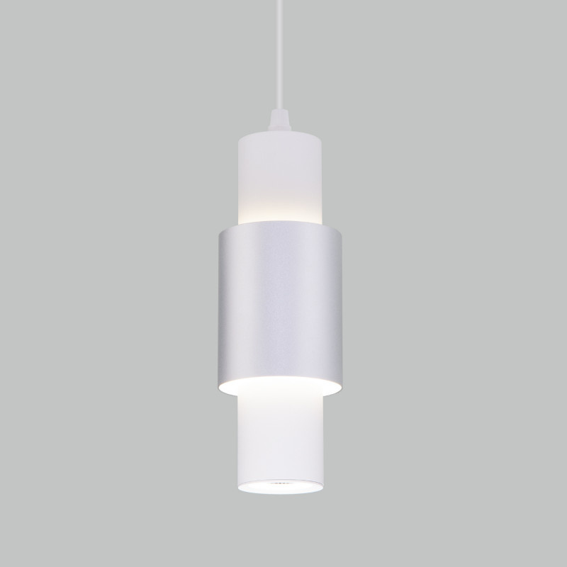 подвесной светильник eurosvet bento 50204/1 led белый/матовое серебро
