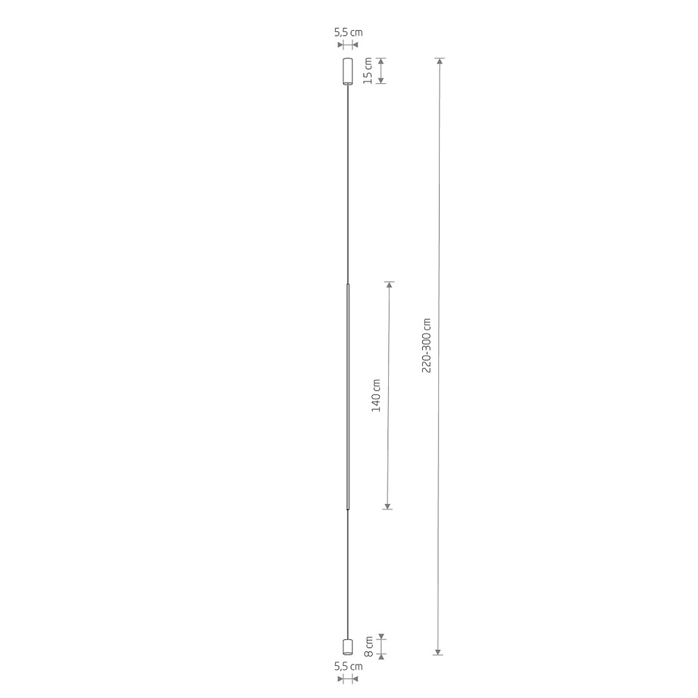 подвесной светильник nowodvorski vertic led black 10857