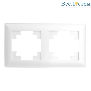 Рамка 2-постовая Stekker Катрин белый PFR00-7002-01 39793