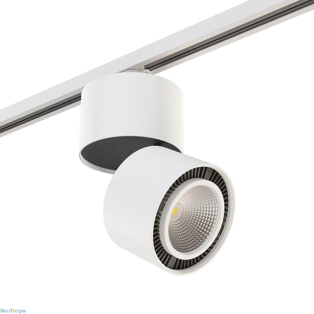 трековый светодиодный светильник lightstar forte muro (592066+213850) a1t213850
