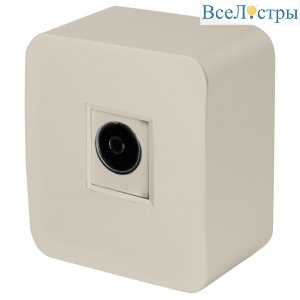 Розетка телевизионная TV Stekker София слоновая кость MST00-10-04 49480