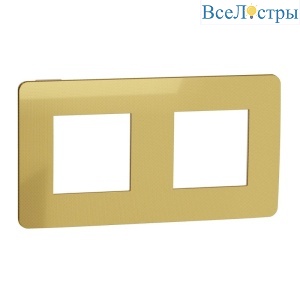 Рамка 2-постовая Schneider Electric Unica New NU280460