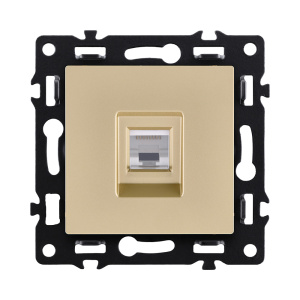Розетка Ethernet RJ45 Cat.6, золотой Kollinger Asthetik AS-017GD