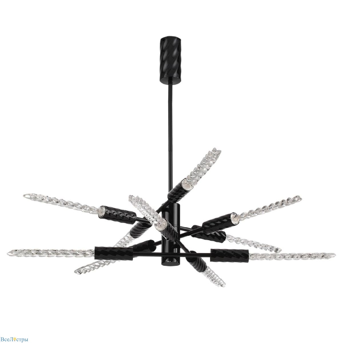 люстра на штанге odeon light l-vision kolos 5459/28l