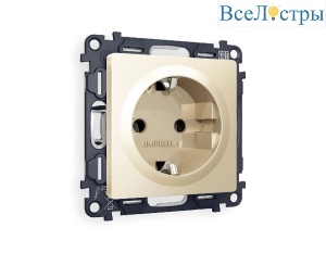Комплект механизма розетки с/з на винтовых зажимах Ambrella Volt Alfa MA606010