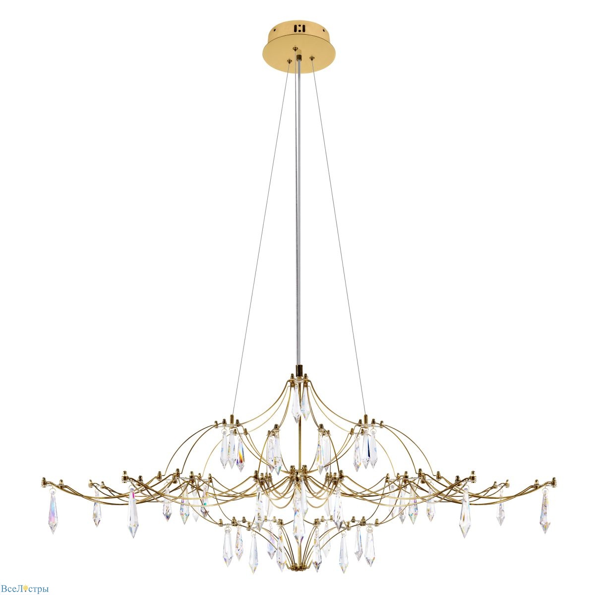 подвесная люстра loft it mira 10587/1000 gold asfour