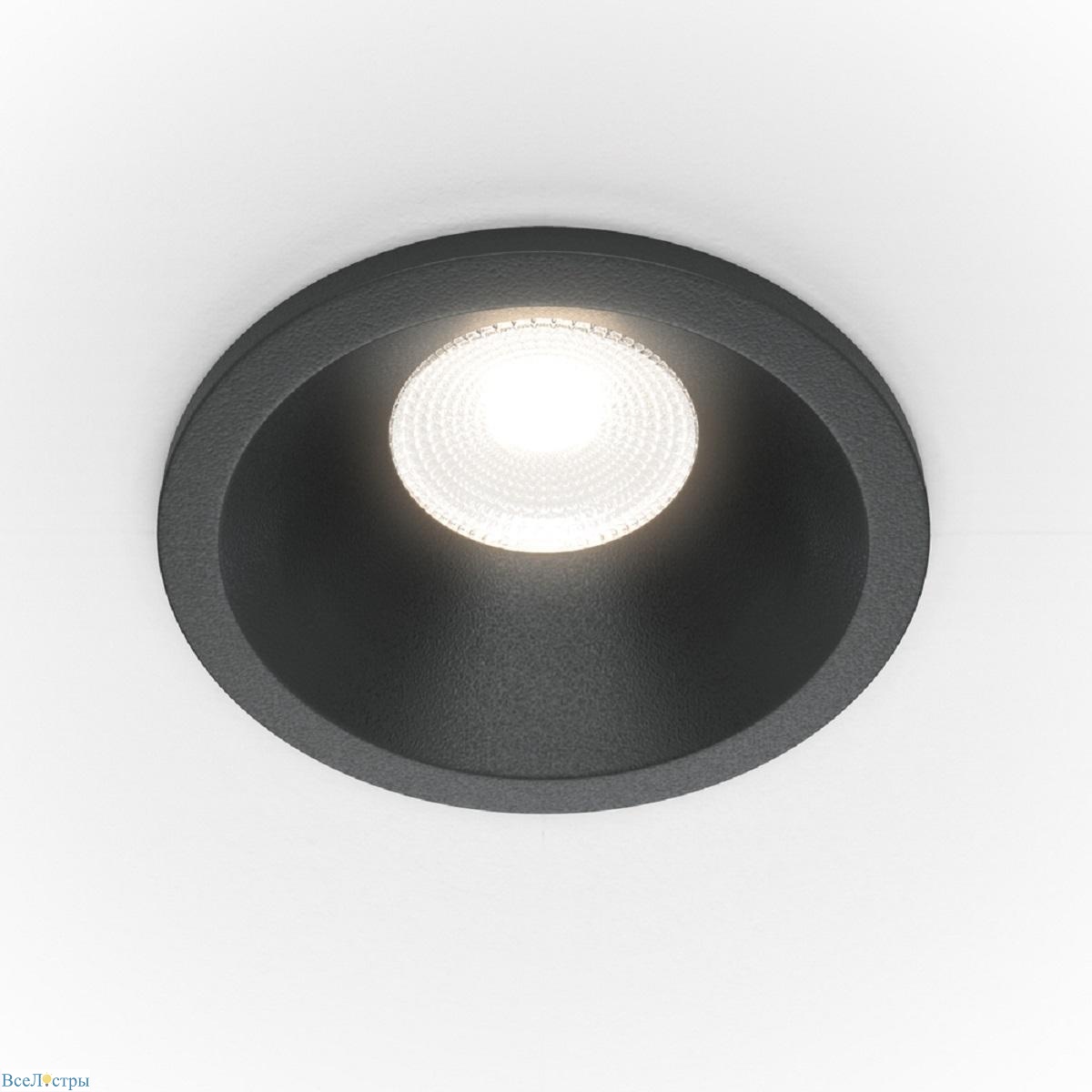 встраиваемый светодиодный светильник maytoni technical zoom dl034-01-06w3k-b