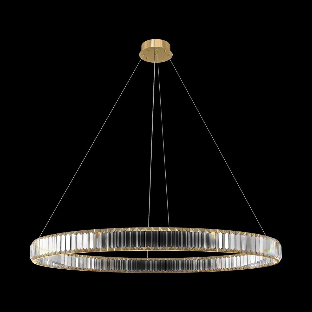 подвесной светодиодный светильник loft it crystal ring 10135/1000 gold