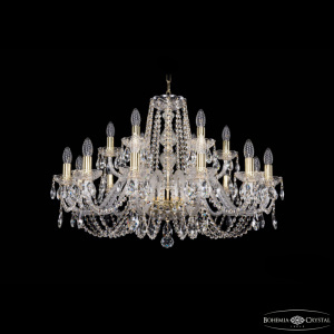 Подвесная люстра Bohemia Ivele Crystal 1402/12+6/300 G