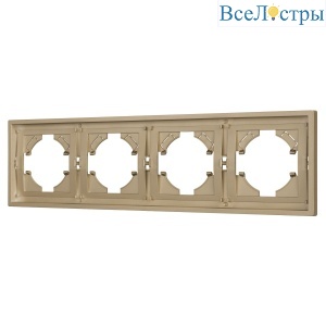 Рамка пластиковая на 4 поста Arlight FRM-TENDO-SFPL-4-GD 054663