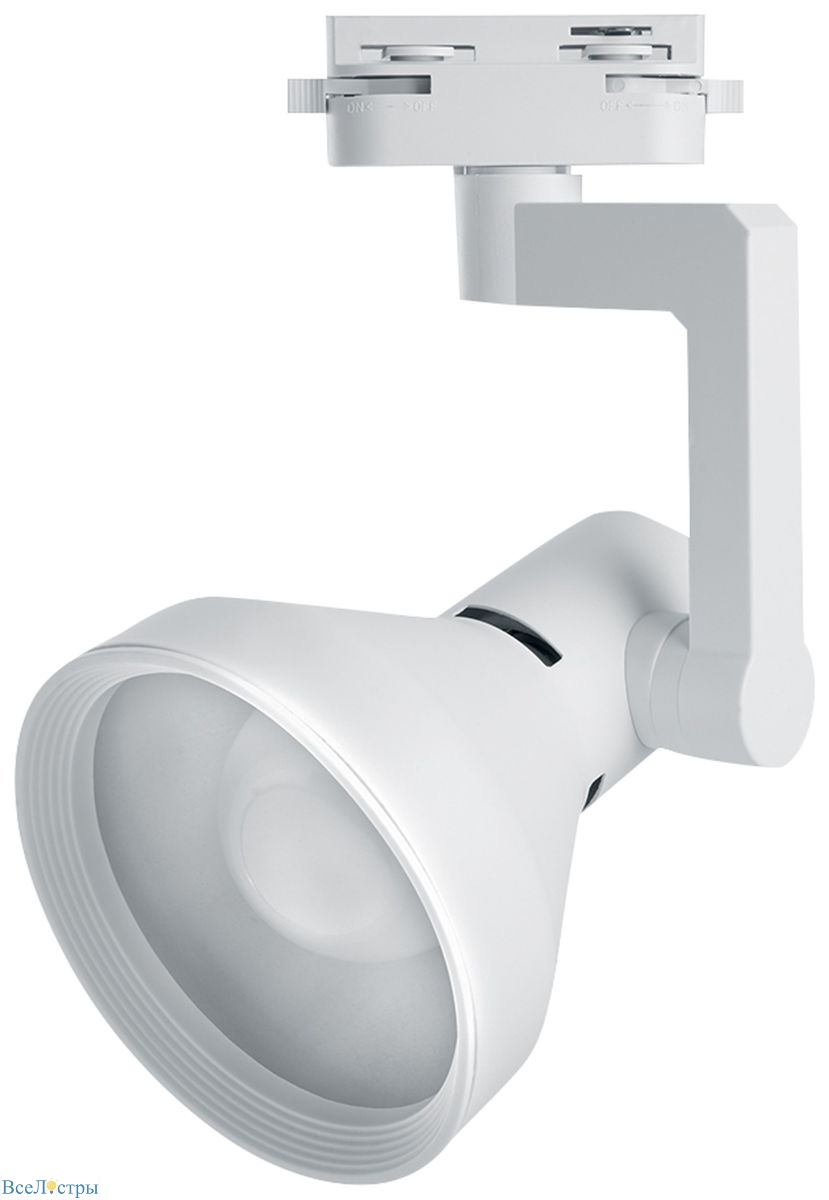 трековый однофазный светильник эра эра tr78-e27 wh б0072154