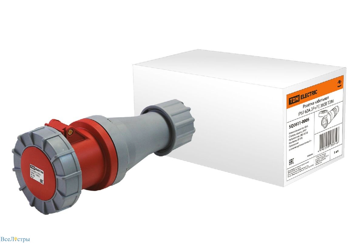 розетка кабельная tdm electric sq0611-0005