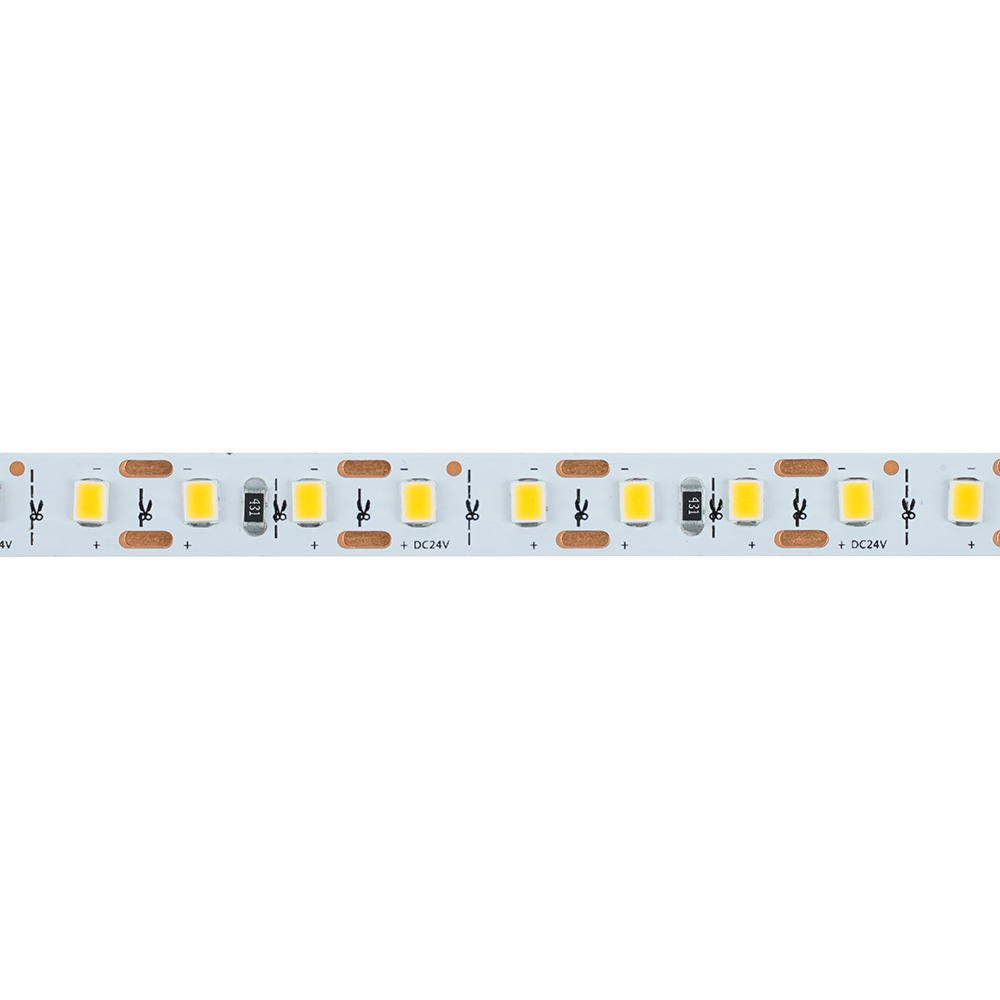 светодиодная лента 24v feron ls506, 120*smd2835, 11w/m, ip20, 3000к (белый теплый) 53057