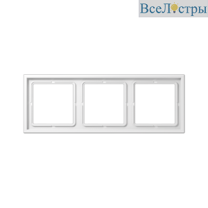Рамка трехместная Jung LSZ983BFWWM