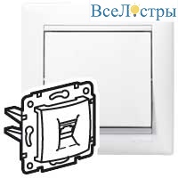 Розетка телефонная двойная RJ11 Legrand Valena Classic 694275