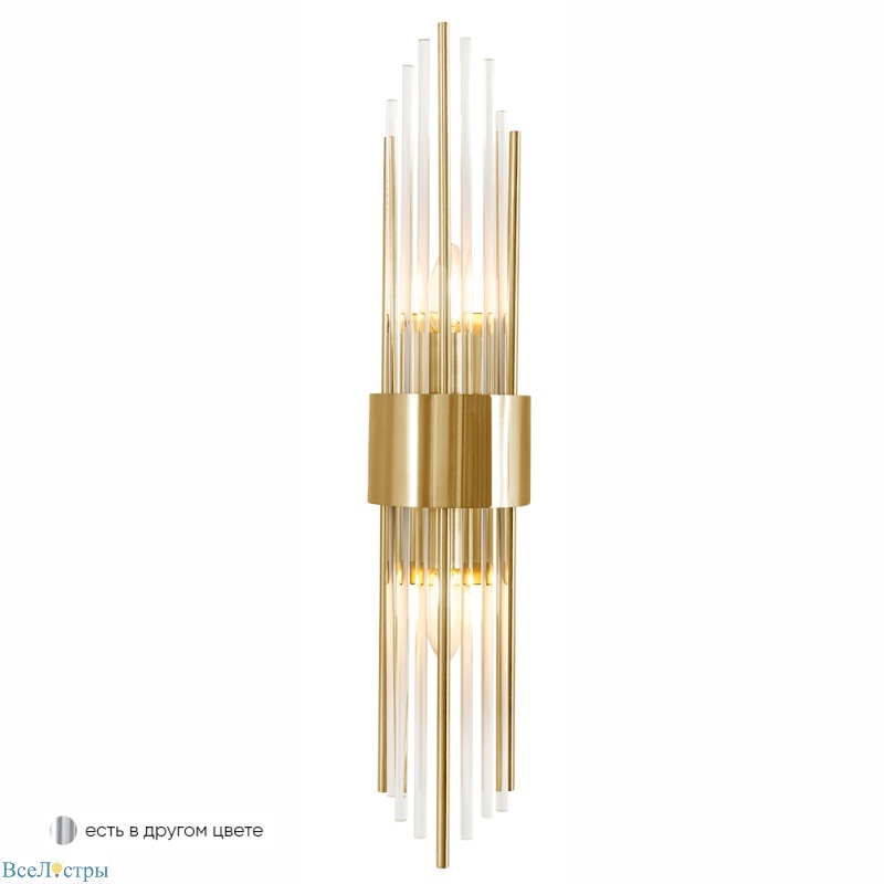 настенный светильник crystal lux atento ap2 brass/transparente