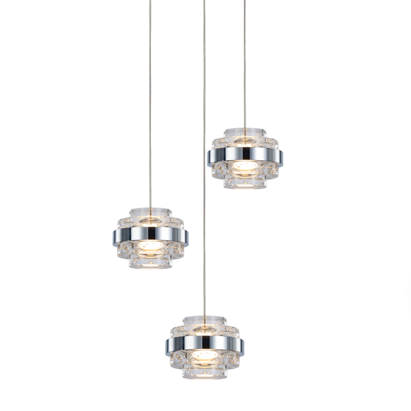 подвесной светильник delight collection md22030002 md22030002-3a chrome/clear