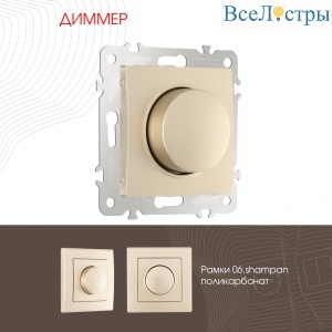 Диммер Arte Milano 206.48-1.shampan