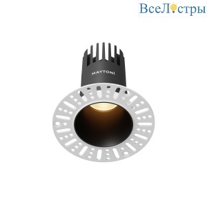 Встраиваемый светильник Maytoni Dip DL120-10W-2.7K-TRS-B