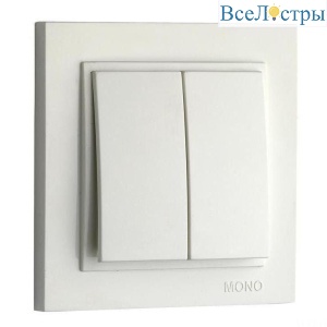 Выключатель Mono Electric Despina двухклавишный слоновая кость 102-010025-102