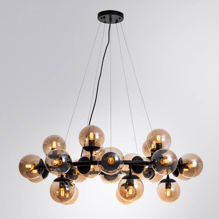 подвесная люстра arte lamp a1664sp-25bk