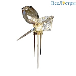 Настенный светильник DeLight Collection Britannica 8898W gold/smoky