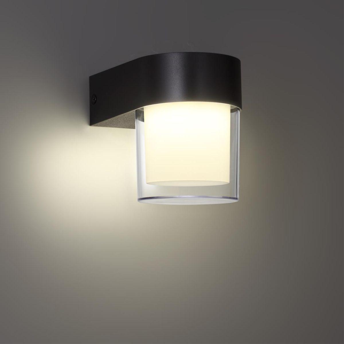уличный настенный светодиодный светильник novotech street opal 359297