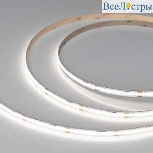 Светодиодная лента Arlight 8W/m 480LED/m CSPSMD холодный белый 5M COB-X480-8mm 24V White6000 039057