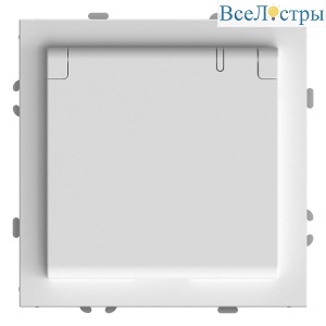 Розетка 2P+PE Stekker Эмили со шторками крышкой белый фарфор RST16-5112-01 49881