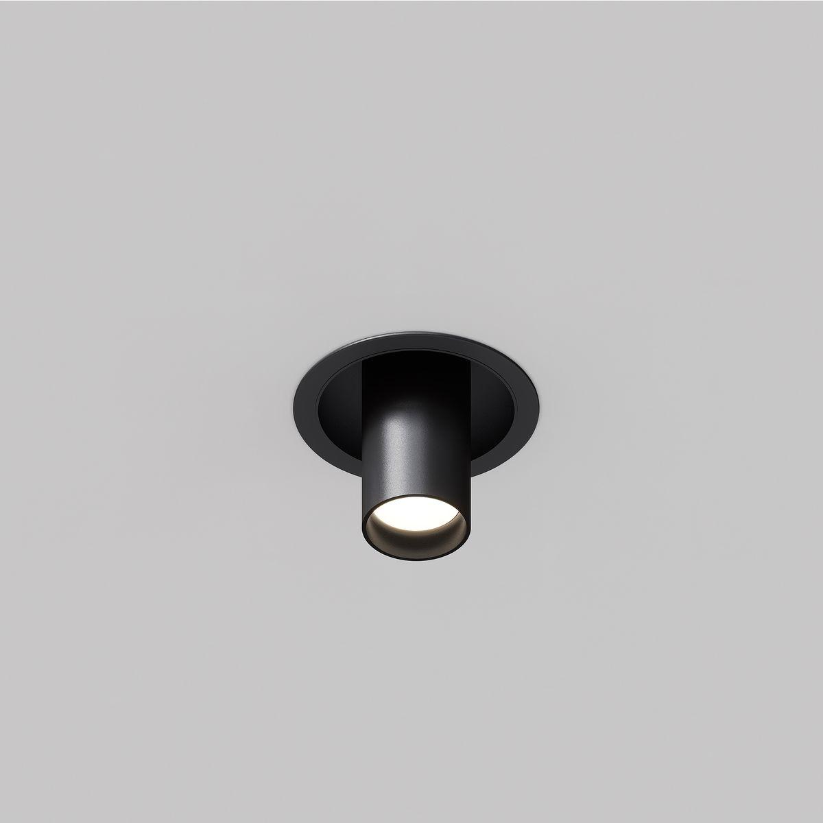встраиваемый спот maytoni technical focus s c048cl-01-gu10-b