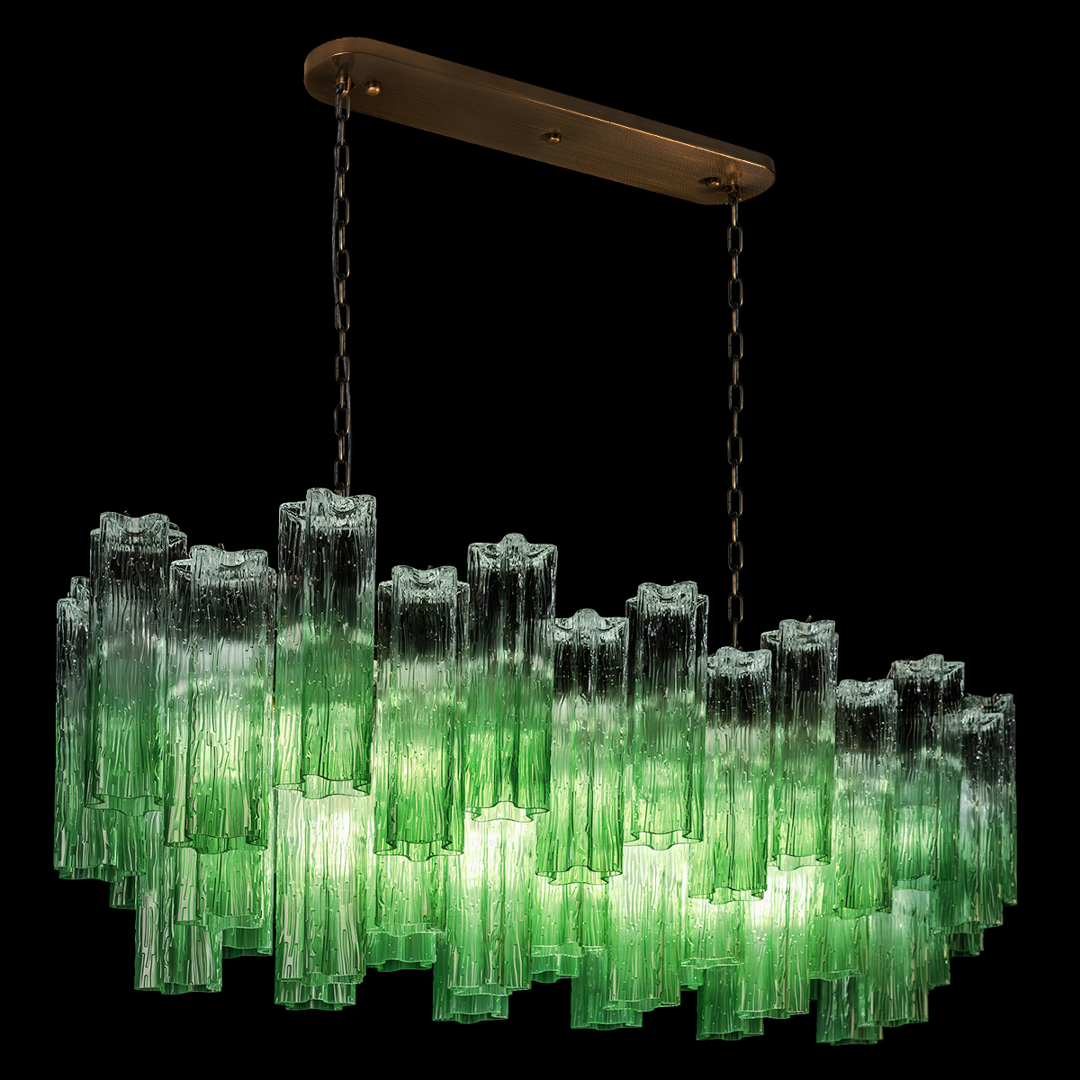 подвесная люстра loft it murano 10580/1000r clear green
