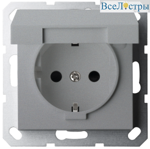 Двойная розетка SHUKO Jasmart с крышкой с защитными шторками (2P+T) 16A 250V G5505S