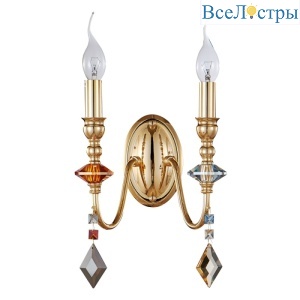 Бра Crystal Lux MERCEDES AP2 GOLD/COLOR