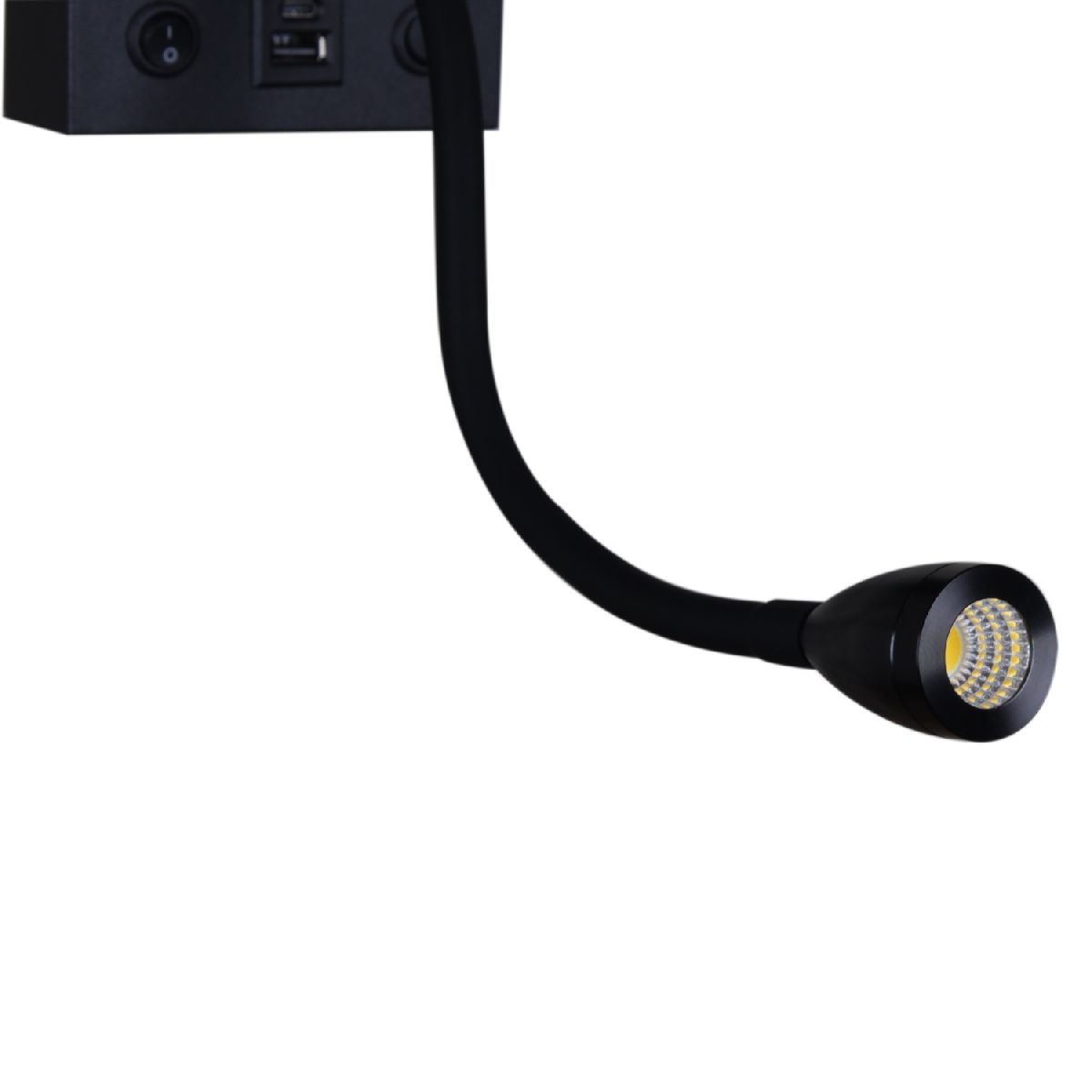 бра reluce 86210-9.2-001kt led3w+e14 bk