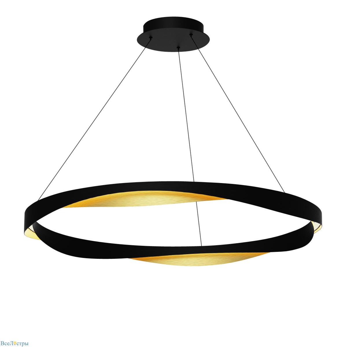 подвесная люстра delight collection md22001046-1b black/gold