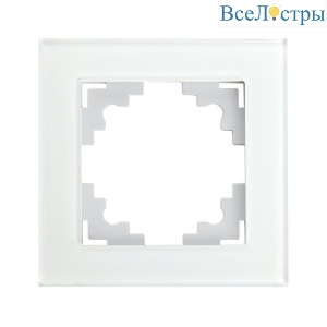 Рамка 1-постовая Stekker Катрин белый GFR00-7001-01 39517